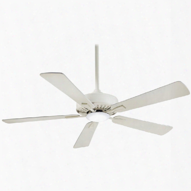 Minka Aire Contractor Plus Led 1-light Ceiling Fan Ni Bone White