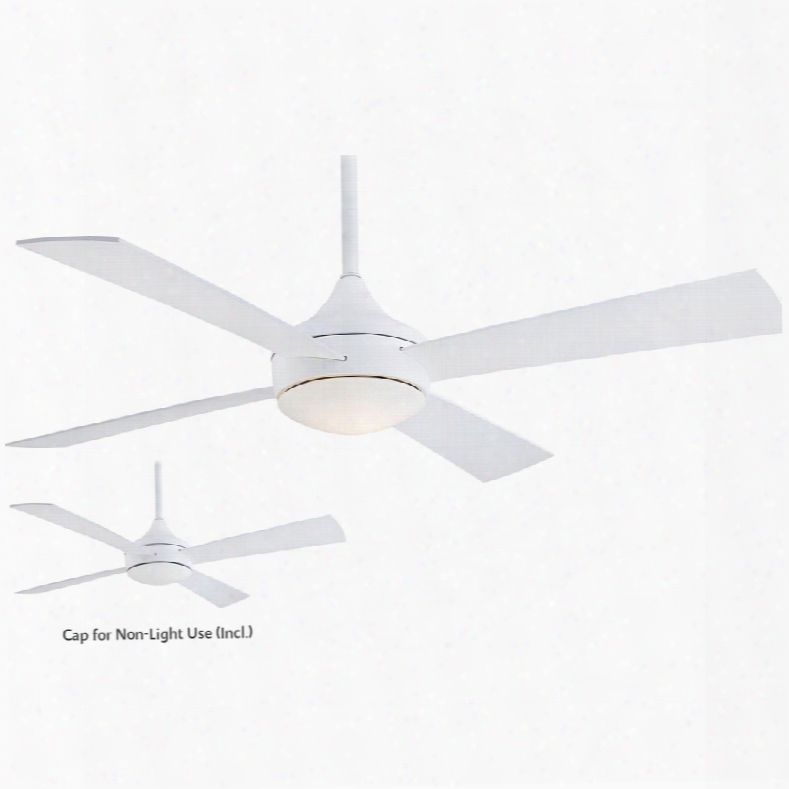 Minka Aire Exterior Aluma 1-light Ceiling Fan In Flat White