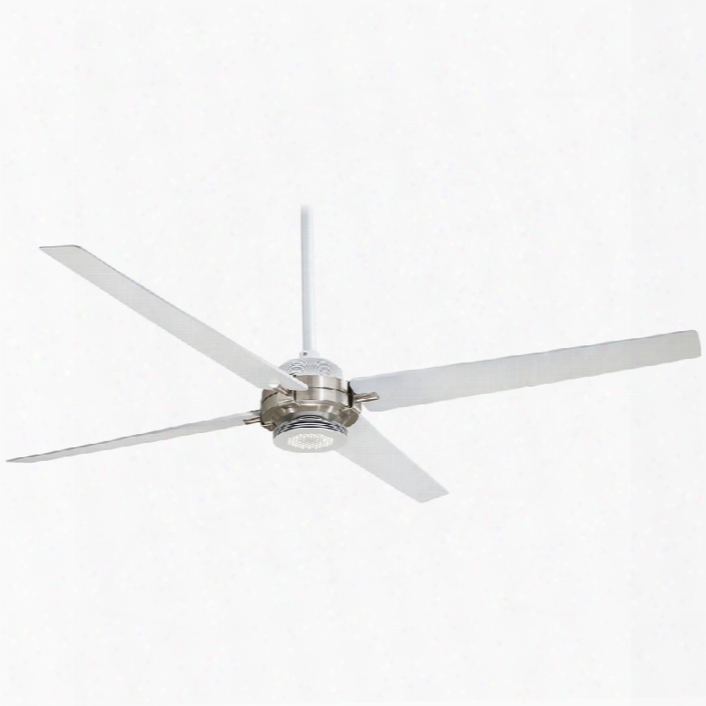 Minka Aire Spectre 1-light Ceiling Fan In Flat White/brushed Nickel