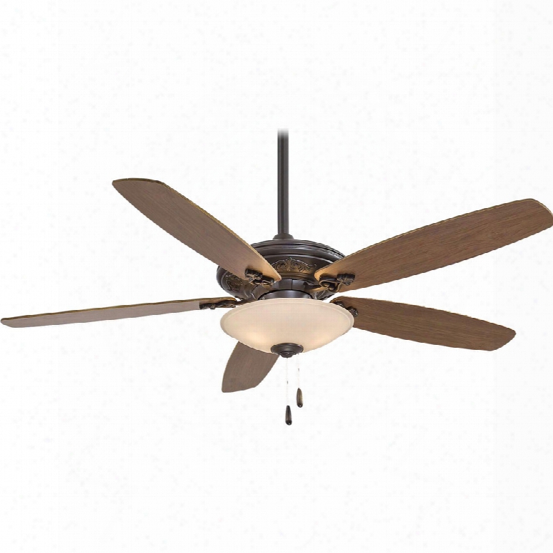 Minka Aire Traditional Mojo Ceiling Fan In Oil-rubbed Bronze/tea Stain