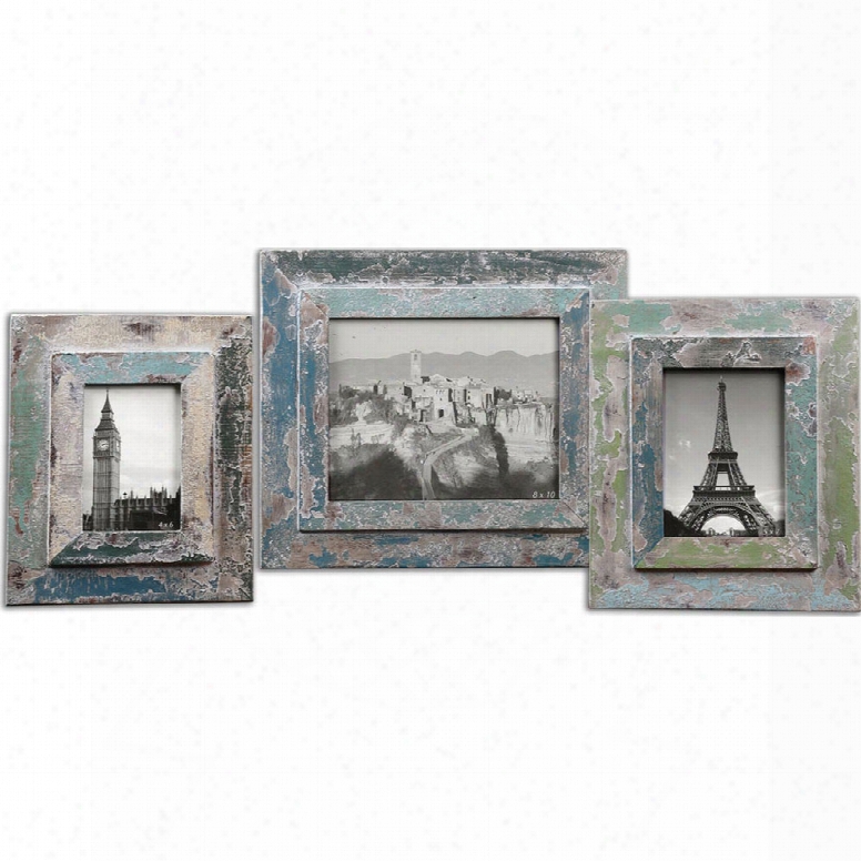 Uttermost Acheron Photo Frames - Set Of 3