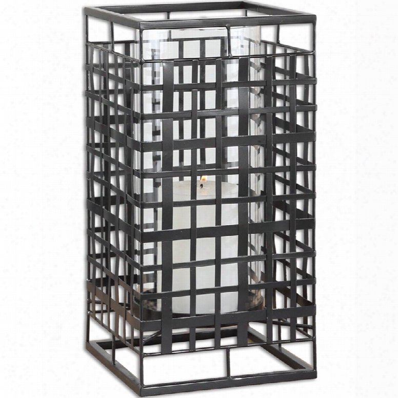 Uttermost Caged In Metal Candleholder