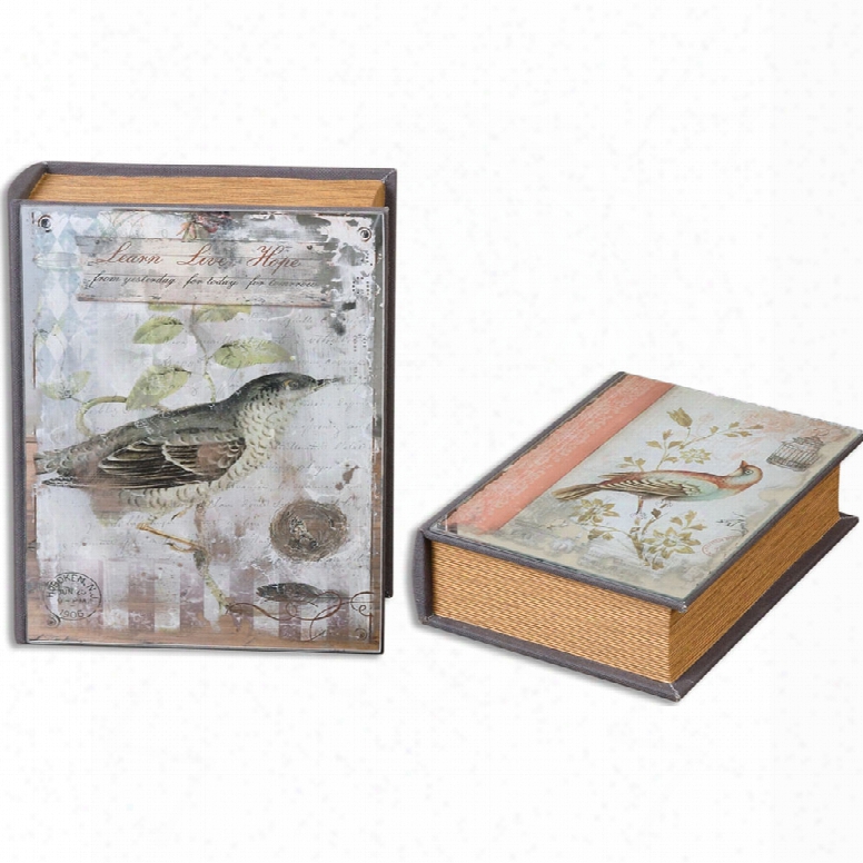 Uttermost Candan Book Boxes - Set Of 2