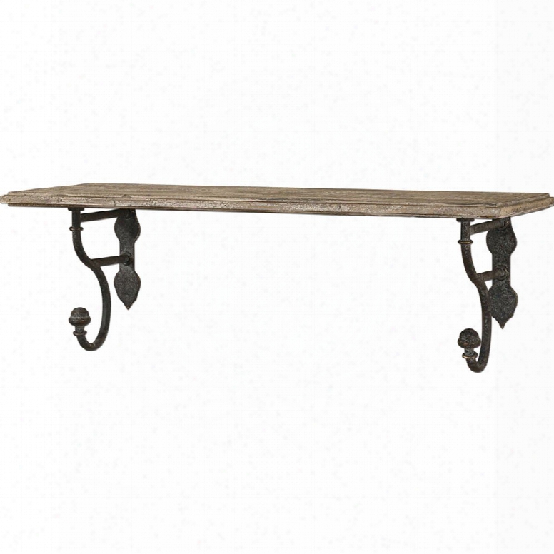 Uttermost Gualdo Aged Wood Shelf