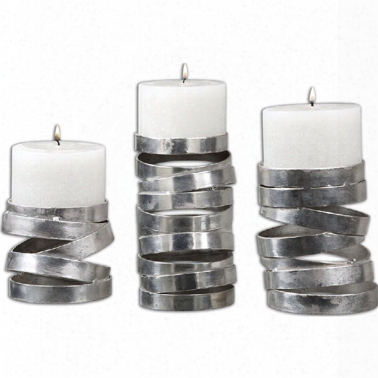 Uttermost Tamaki Candleholders - Set Of 3