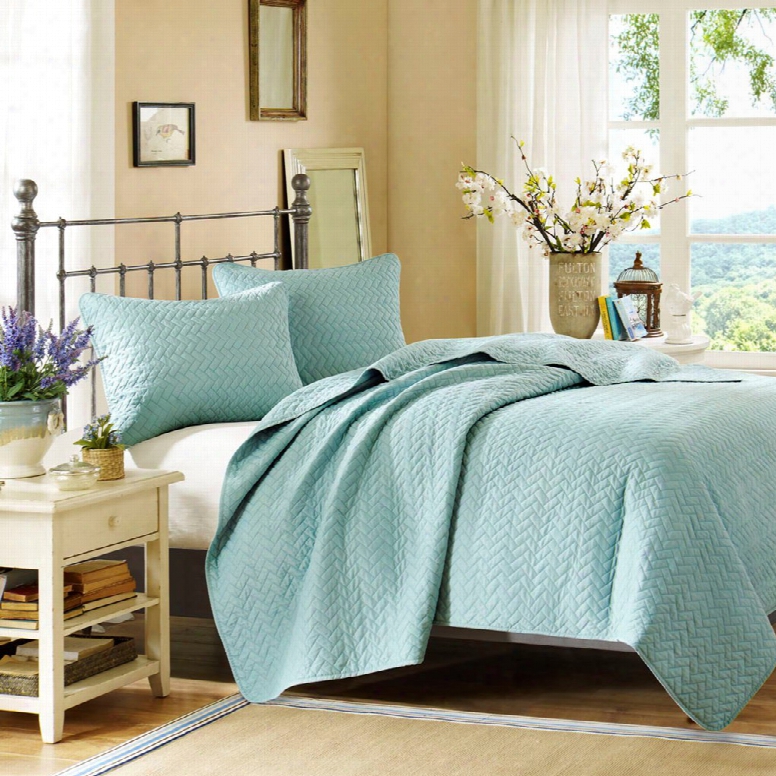 Hampton Hill Velvet Touch Coverlet And Sham Set