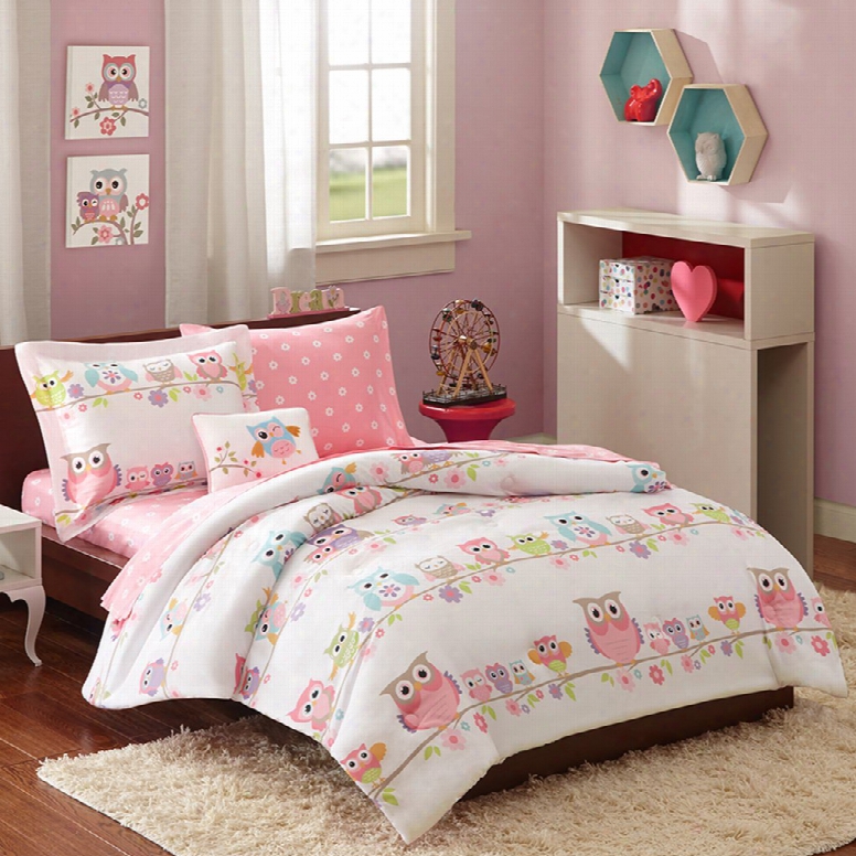 Mi Zone Kids Wise Wendy Complete Bbed And Sheet Set In Pink