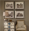 Uttermost English Cottage Wall Art Set of 4