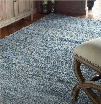 Uttermost Genoa 5 X 8 Rescued Denim and Wool Rug
