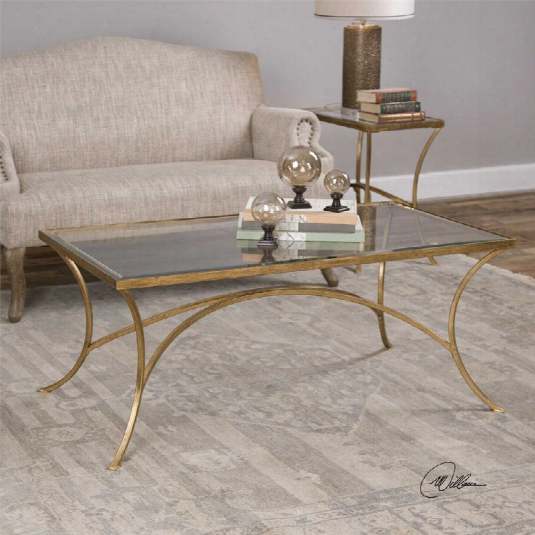 Uttermost Alayna Coffee Table In Gold