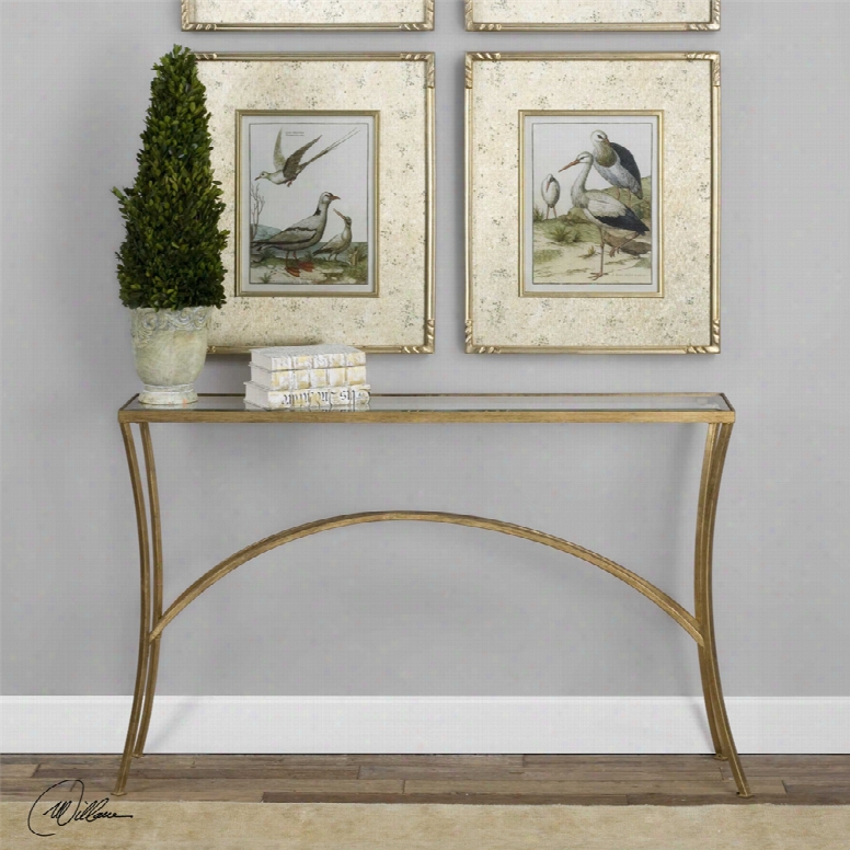 Uttermost Alayna Console Table In Gold