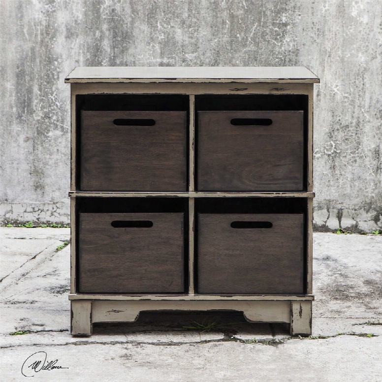 Uttermost Ardusin Hobby Cupboard In Gray