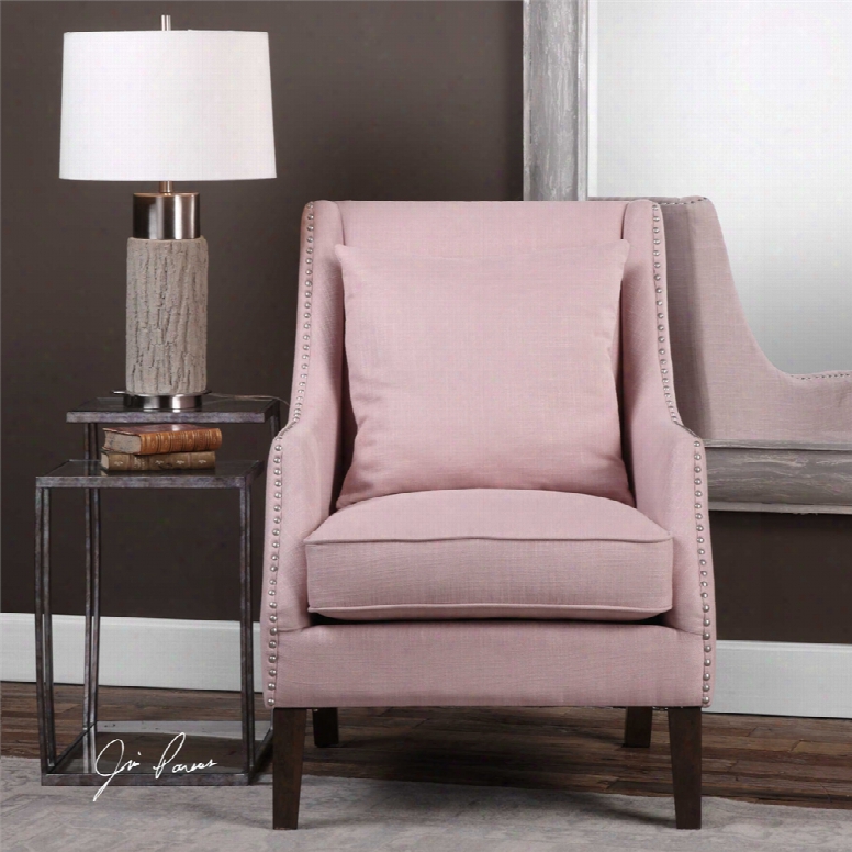 Uttermost Arieat Arm Chair In Pink