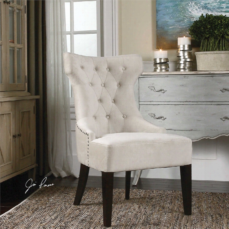 Uttermost Arlette Tufted Wing Chair