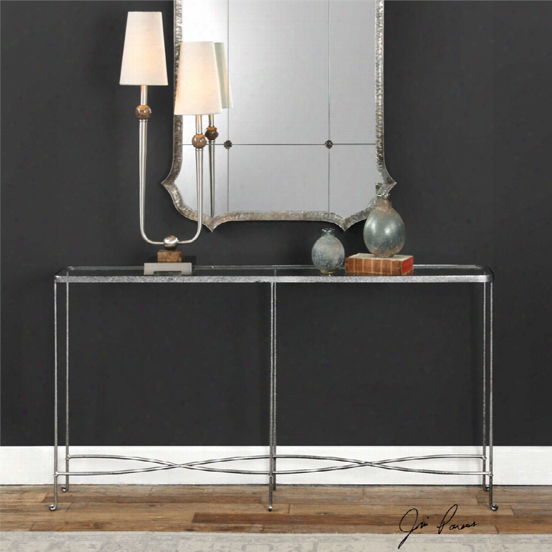 Uttermost Aubrey Console Table In Silver