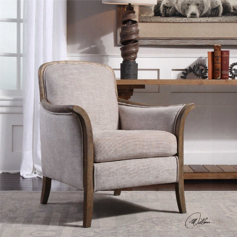 Uttermost Brittoney Arm Chair In Taupe