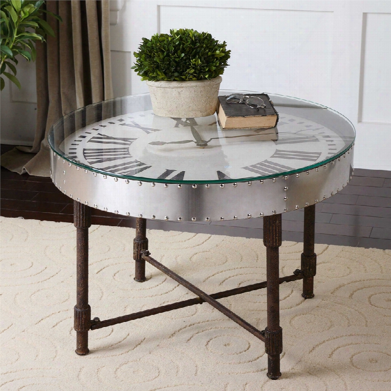 Uttermost Cassem Clock Table