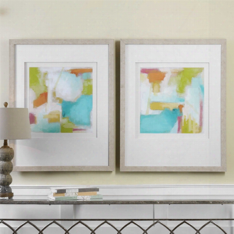 Uttermost Color Space Watercolor Prints Set Of 2