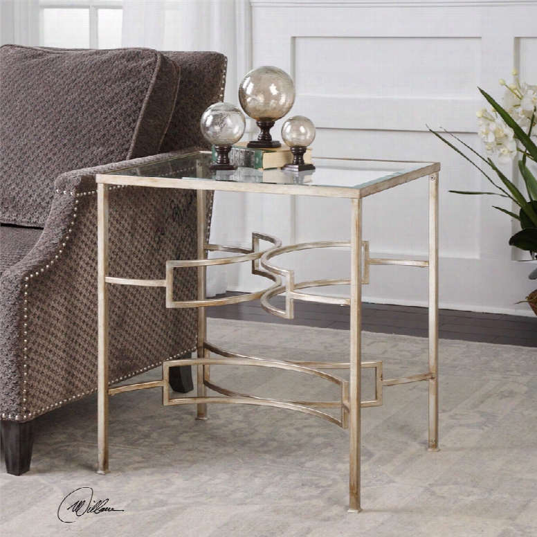 Uttermost Eilinora End Table In Silver