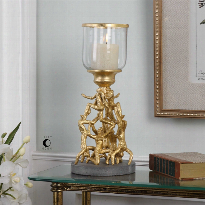 Uttermost Golden Gymnasts Candleholder