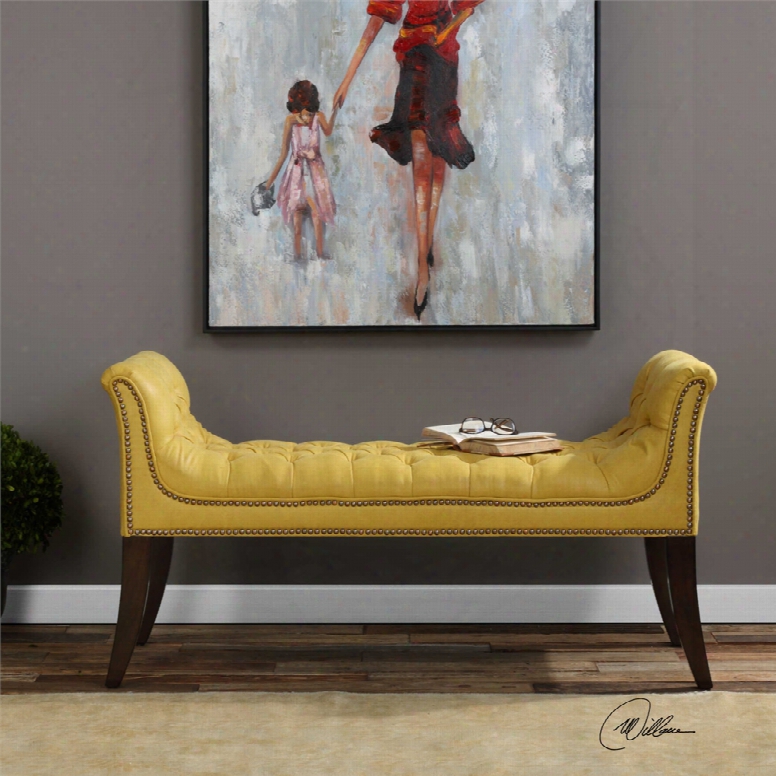 Uttermost Henning Bench In Mustard