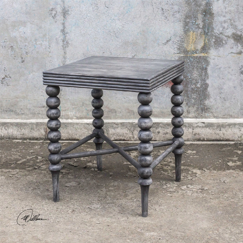 Uttermost Kunja End Table In Gray