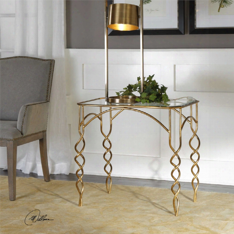 Uttermost Lora Gold End Table