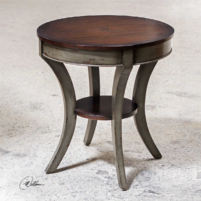 Uttermost Loukas Wooden Lamp Table