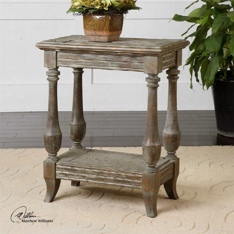 Uttermost Mardonio Distressed Side Table