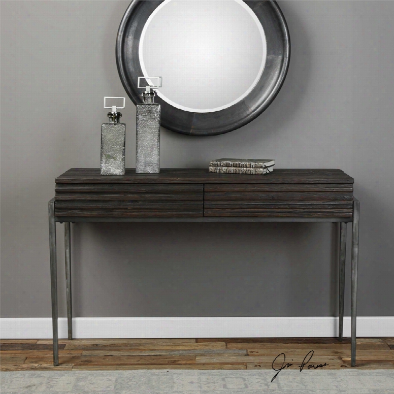 Uttermost Morrigan Industrial Console Table