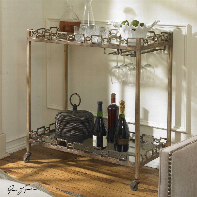 Uttermost Nicoline Iron Servving Cart