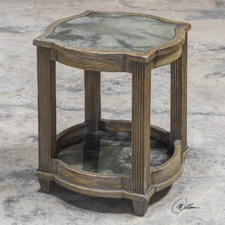 Uttermost Olani Weather Accent Table In Oak