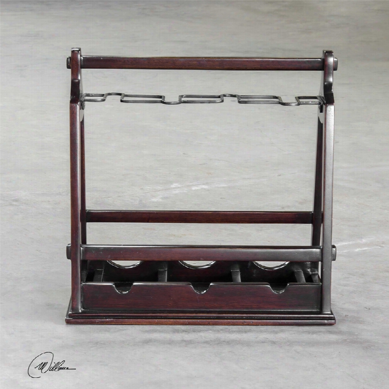 Uttermost Ossana Mahogany Wine Holder