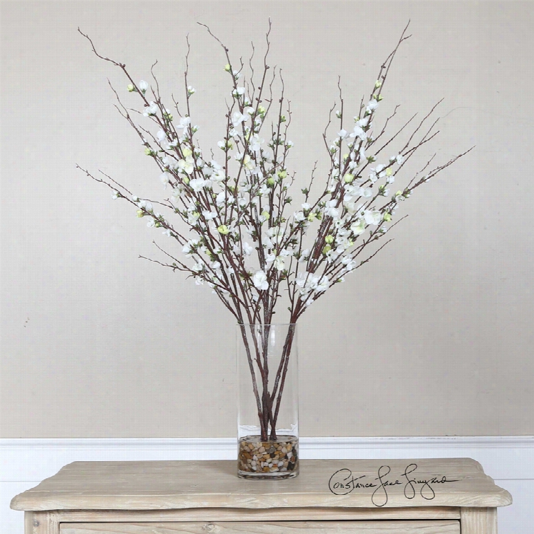 Uttermost Quince Blossoms Silk Centerpiece