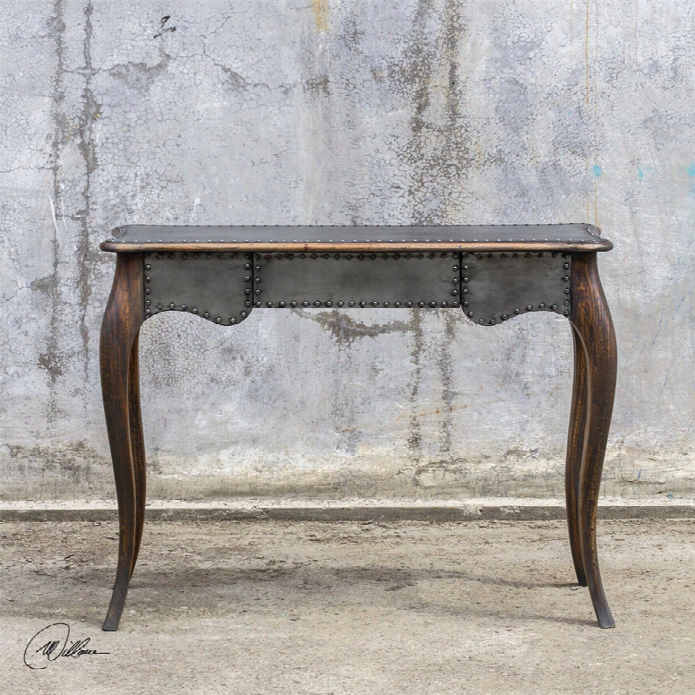 Uttermost Roarke Industrial Console Table