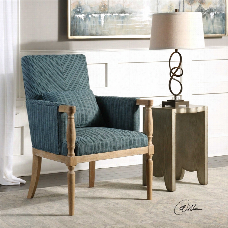 Uttermost Seamore Pattern Arm Chair