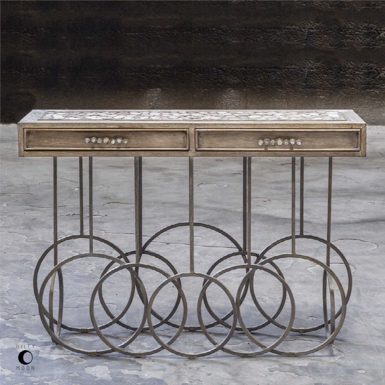 Uttermost Silana Stone Mosaic Console Table