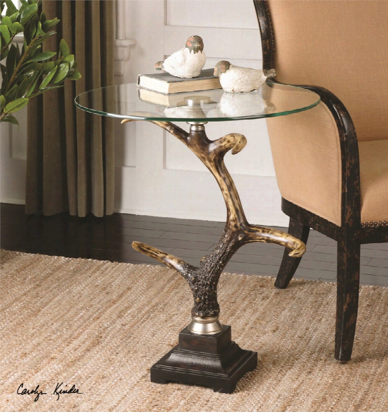 Uttermost Stag Horn Accent Table