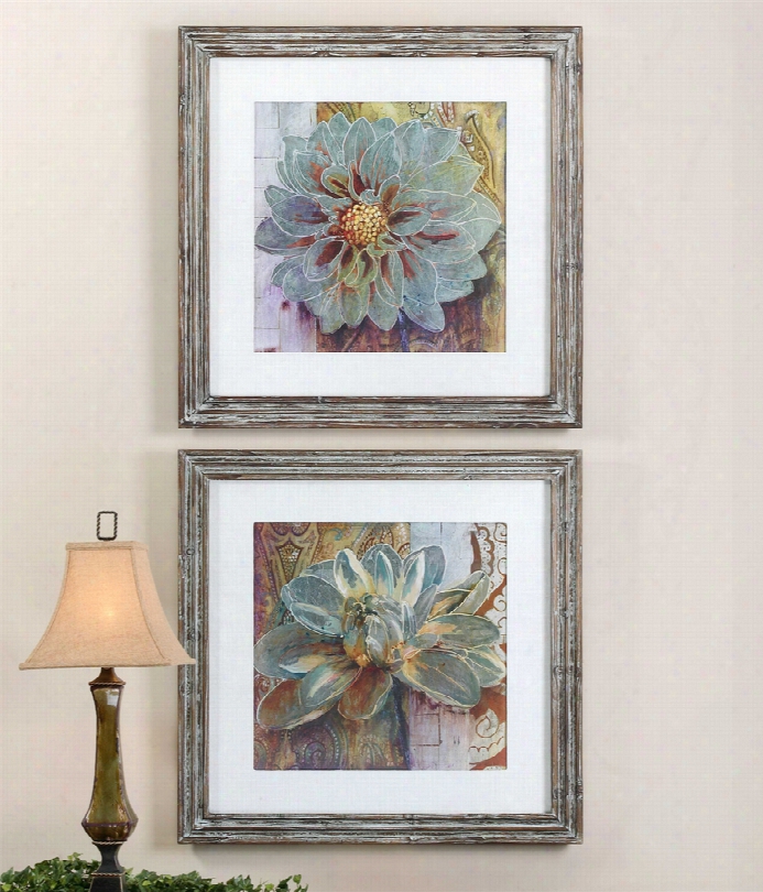 Uttermost Sublime Truth Floral Art Set Of 2