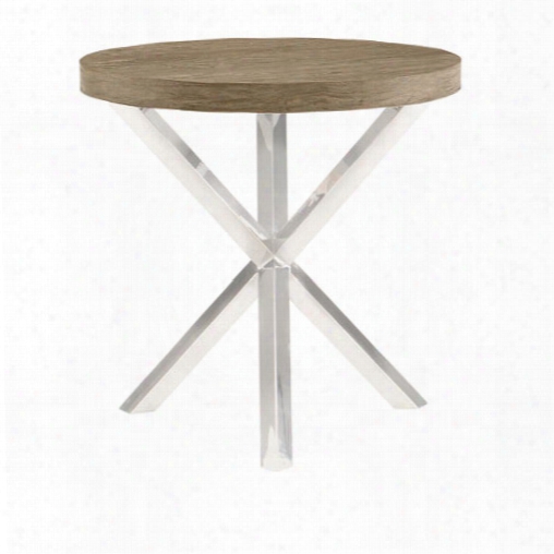 Bernhardt Pelham Metal Chairside Table