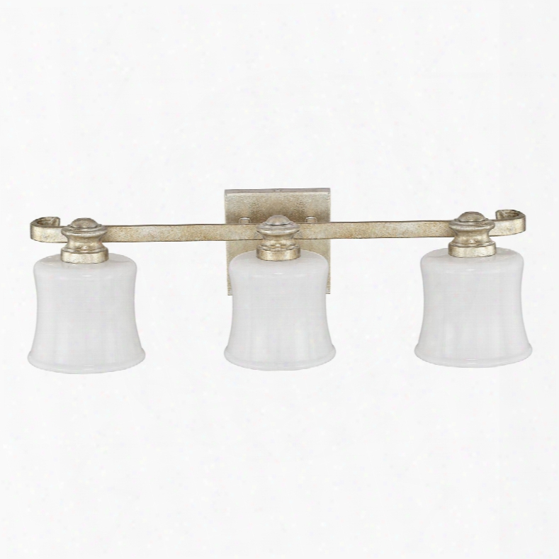 Capital Lighting Carlyle 3-light Vanity In Gilded Silver