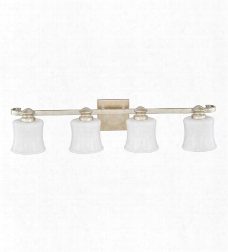 Capital Lighting Carlyle 4-light Vanity In Gilded Silver