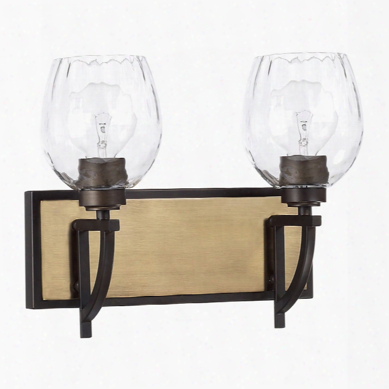Capital Lighting Cole 2-light Vanity In Aged Brass And Old Bronze