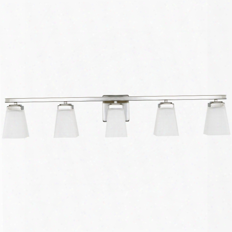 Capital Lighting Homeplace 5-light Vanity In Polished Nickel