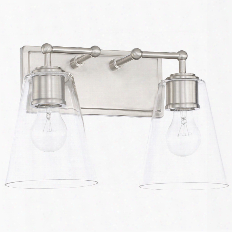 Capital Lighting Signature 2-light Vanity In Brushed Nickel