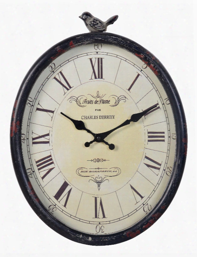 Cooper Classics Bolton Clock In Black