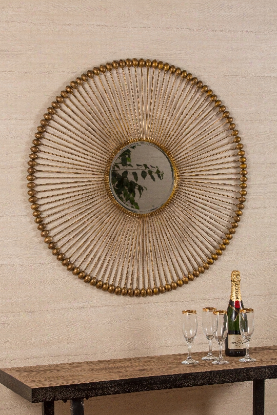 Cooper Classics Larkspur Mirror In Antique Gold