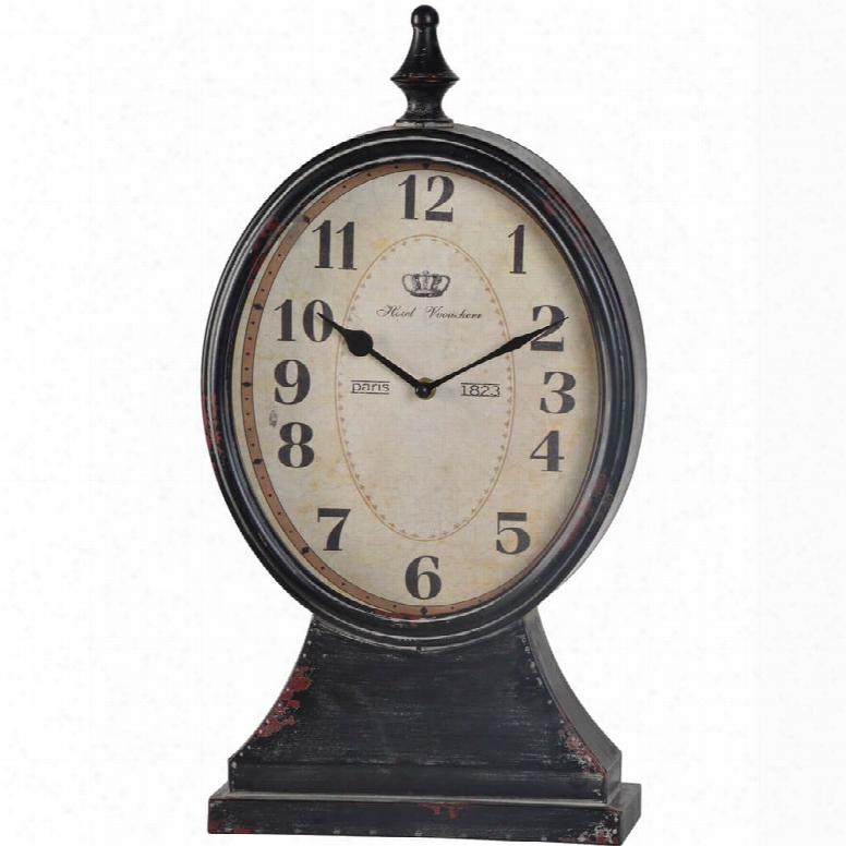 Cooper Classics Leona Clock In Black