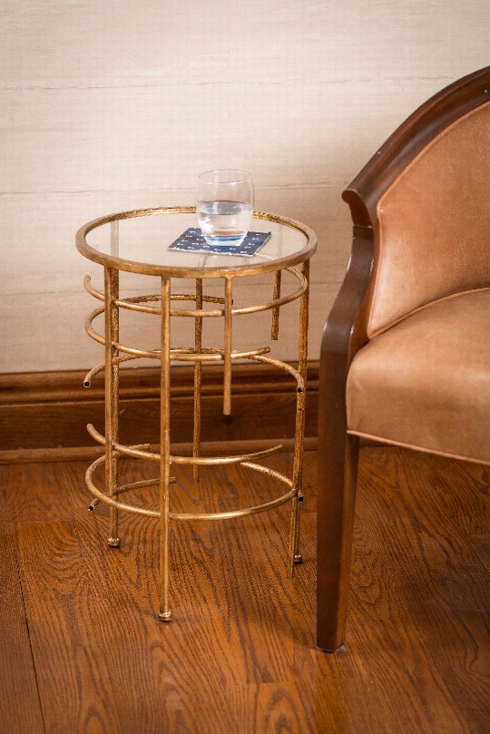 Cooper Classics Waldron Table In Antique Gold