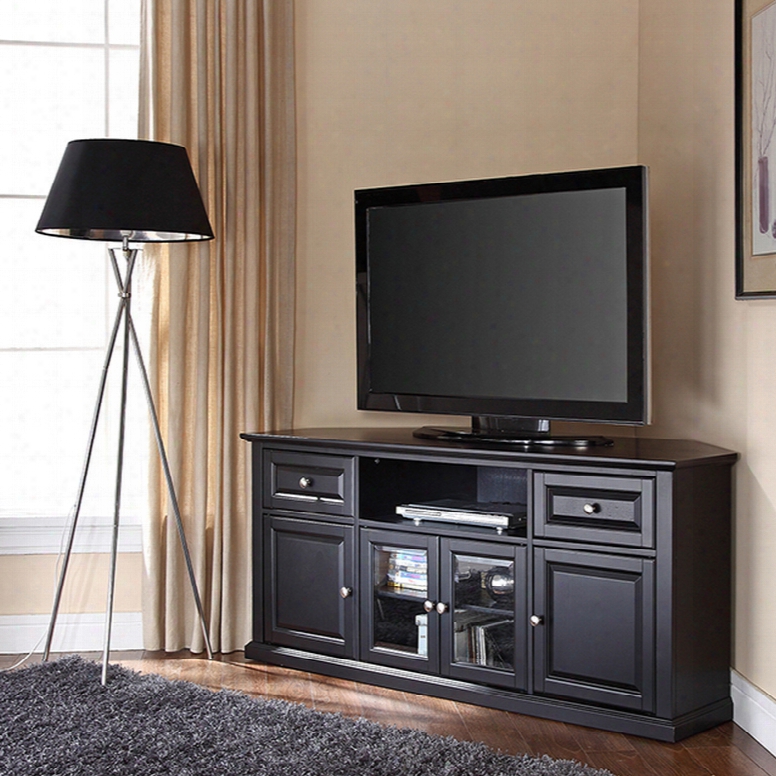 Crosley 60 Inch Corner Tv Stand In Black